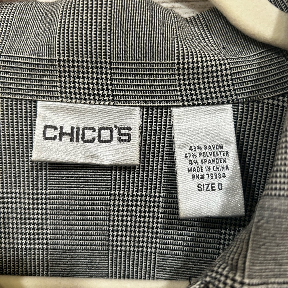 Chico’s - Gray/Black - Button Down - Jacket - Ret… - image 3
